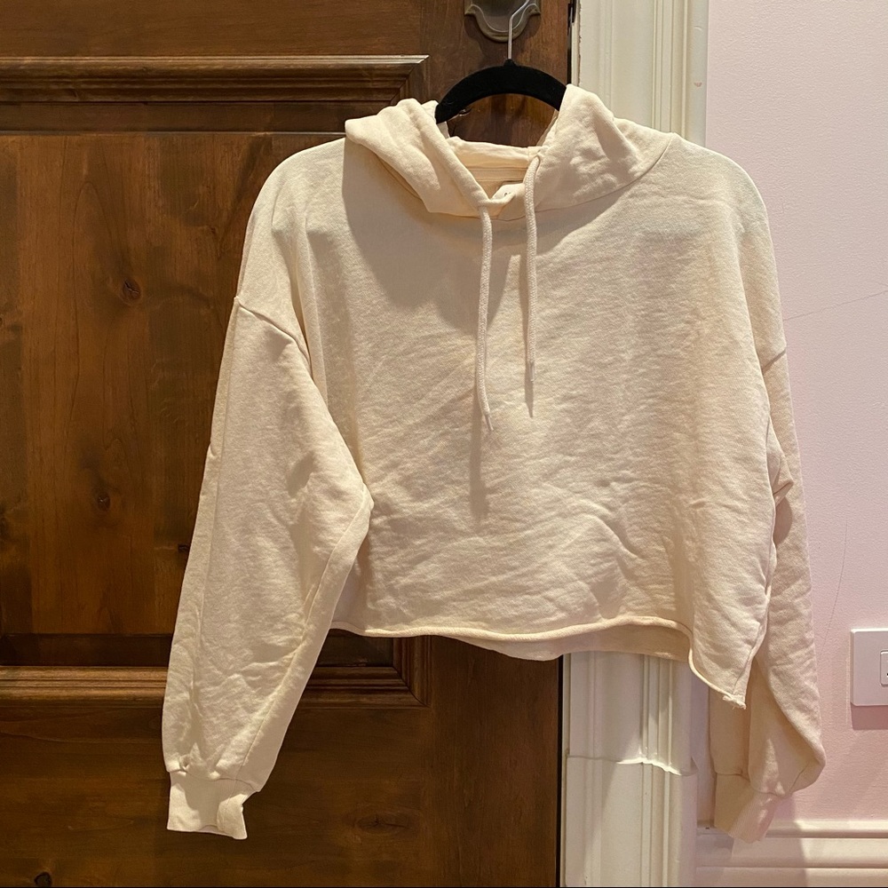Cotton On Buttercream Cropped Hoodie